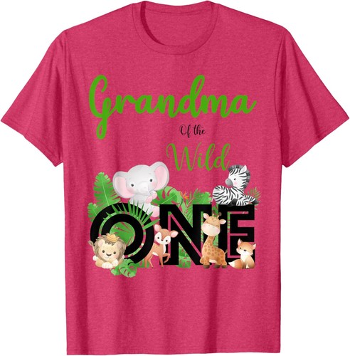 Grandma of The Wild One | Zoo's Happy Birthday Jungle Animal T-Shirt - Picture 11 of 17