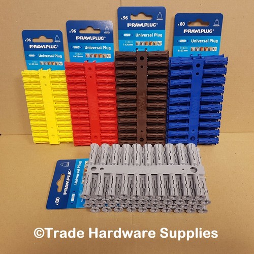Rawlplug UNO Universal Wall Plug Fixings Anchor Rawl Plugs 5,6,7,8mm eBay
