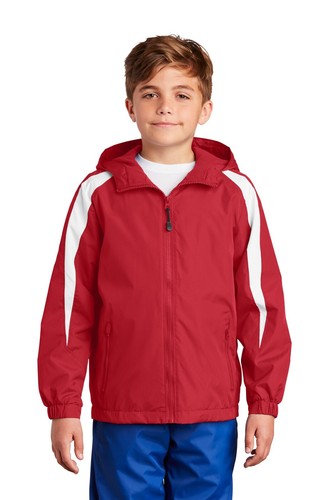 Sport-Tek YST81 Youth 100% Polyester Fleece-Lined Top Colorblock Jacket - Picture 26 of 37