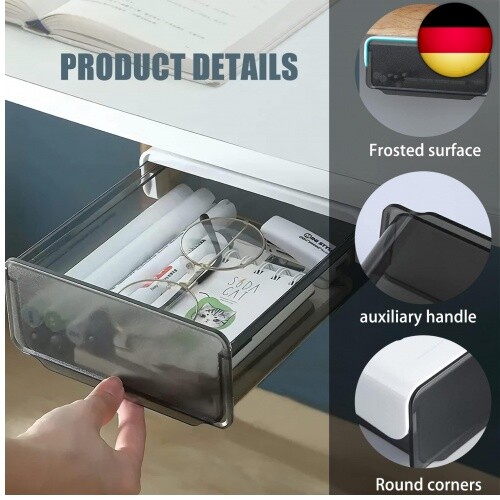 Schublade Unter Schreibtisch 2STK?Unterbau Schublade Versteckte - Bild 4 von 7
