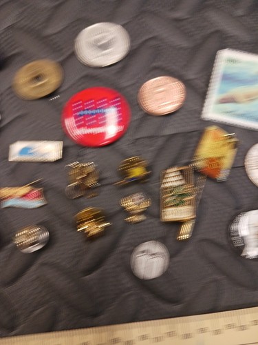 Vintage Pins Lot Button Lot Junk Drawer Lot Pin Push Pins Lot - Picture 14 of 20