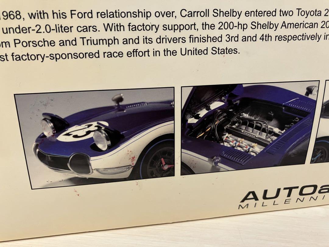 1/18 Autoart オートアート トヨタ 2000GT SCCA Amazon | AUTOart 1/18 トヨタ 2000GT '68 SCCA #23 完成品
