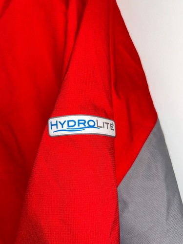 DRYJOYS FJ Hydrolite 1/2 Zip Pioggia Vento Golf Giacca Uomo XL Rosso Manica Corta - Foto 4 di 14