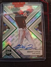 2018 Elite Extra Edition Autograph Emerald die cut  #73 Grant Little 11/25
