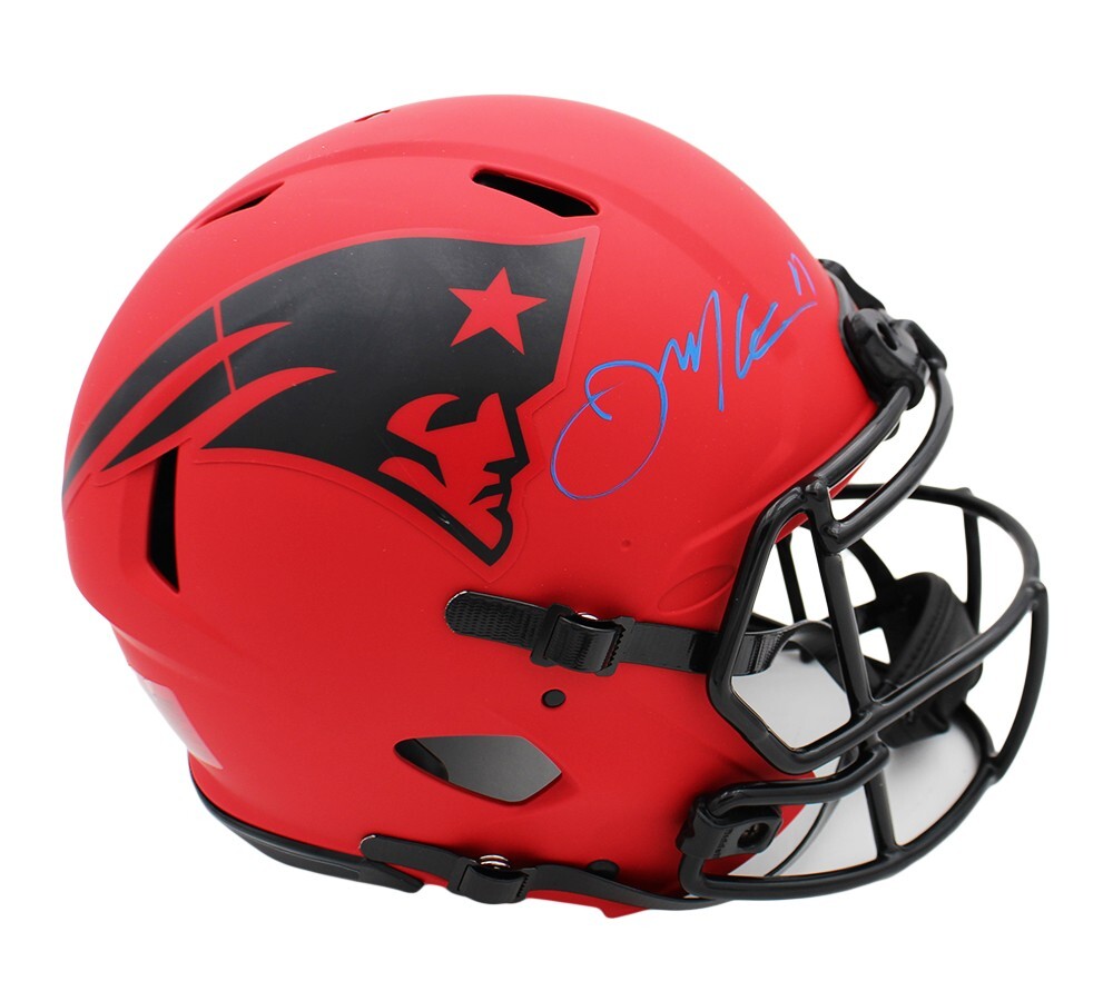 Julian Edelman Autographed Signed New England Patriots Speed Authentic Rave NFL Helmet 