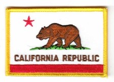 Flaggen Aufn&auml;her Patch USA - Kalifornien Fahne Flagge