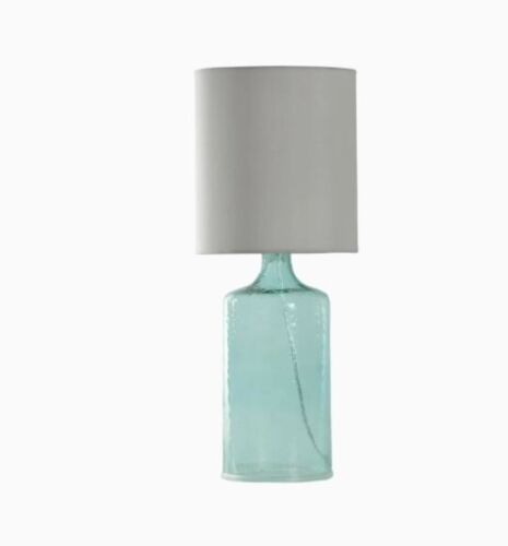 Lampe de table à incandescence bleu aquatique StyleCraft Home Collection L23567DS 21,5 pouces - Photo 1 sur 2
