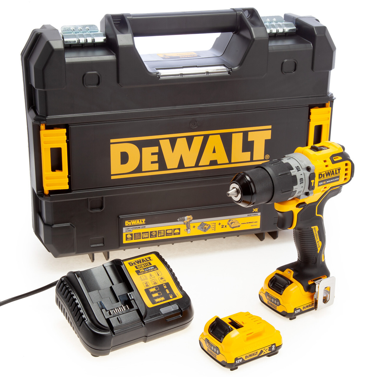 Dewalt Dewalt DCD706D2 12V XR Brushless Hammer Drill Driver