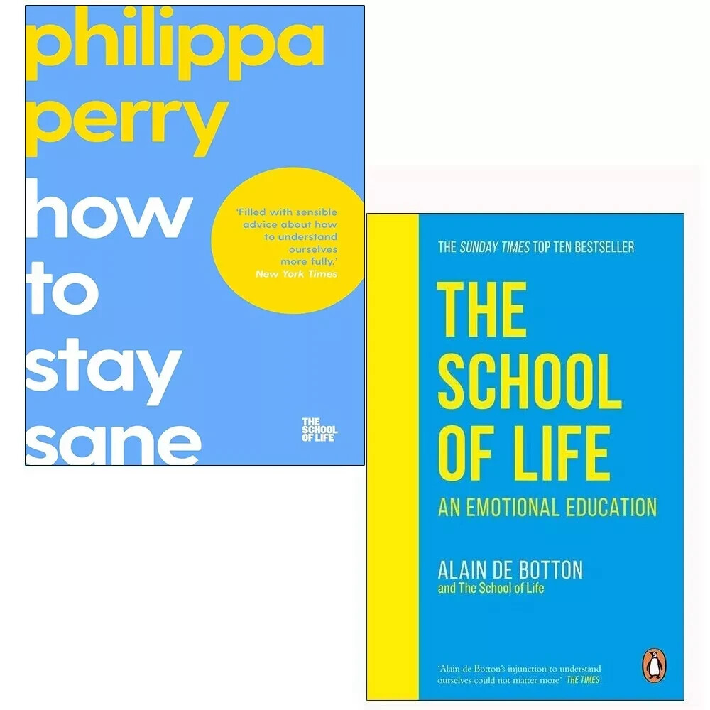 How To Stay Sane, chool of Life An Emotional Education 2 Books Collection Set
