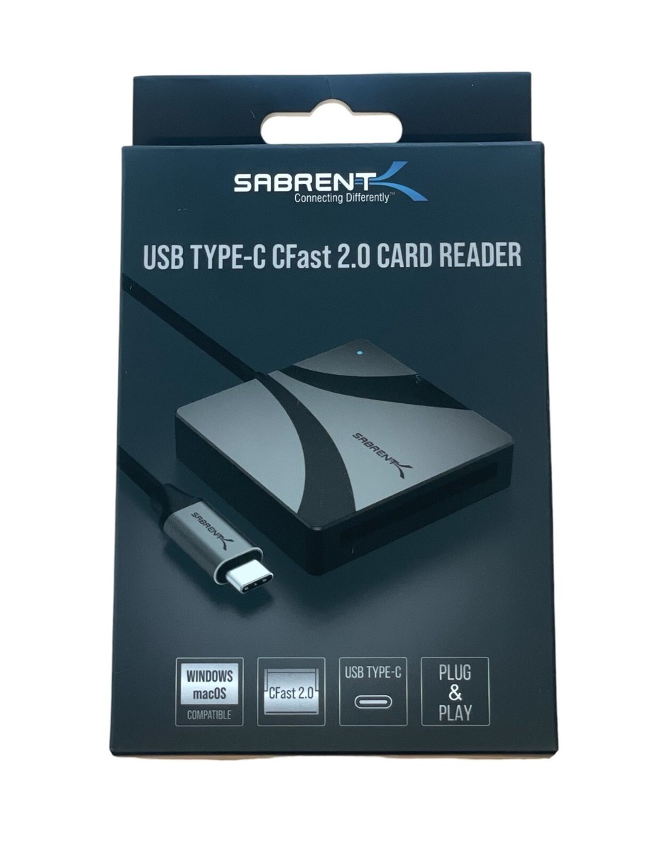 SABRENT USB Type-C CFast Card Reader, Model: CR-CF20 (D677)