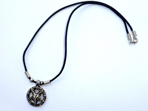 New Goat Of Mendes Devil Pentagram Satanic Baphomet Pagan Wicca Pendant Necklace - 第 3/3 張圖片