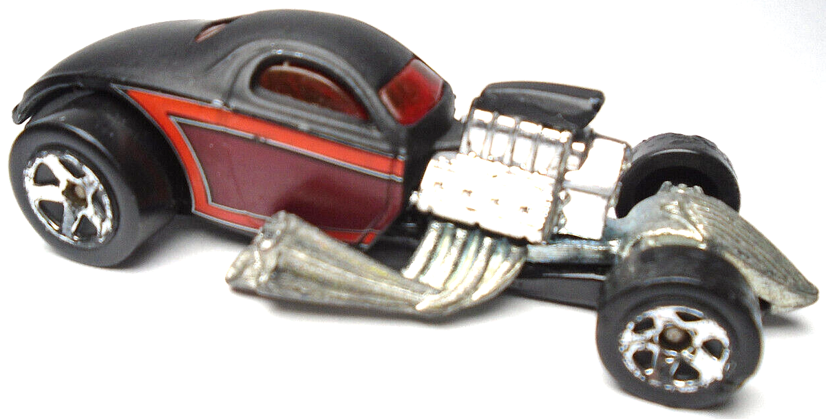 2002 HOT WHEELS 1/4 MILE COUPE BLACK 1:64 DIECAST 3