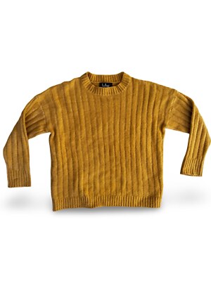 Lulus Mustard Yellow Ribbed Sweater XS | Cozy Fall Knit