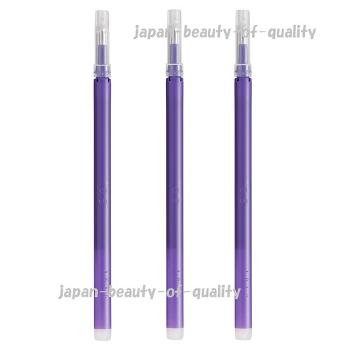 Made in JAPAN MUJI Ballpoint pen purple 0.5mm that rubbing erasable Refill x 3 eBay