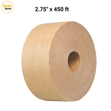 Reinforced Water Activated Kraft Carton Sealing Gummed Tape 2.75" x 450 ft