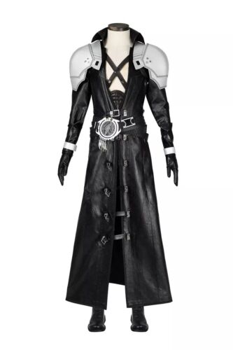 Final Fantasy VII Sephiroth Cosplay Custom Outfit Herren Mantel Schuhe Halloween Set - Bild 2 von 24