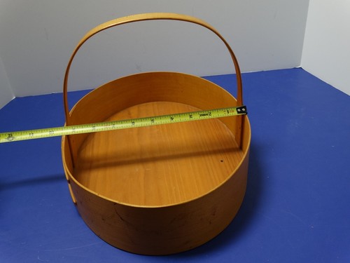 Frye’s Measure Mill’s? Ovaler Shaker Korb Träger mit Griff 2 Finger ~ 13" L x 9,5" B - Bild 10 von 20