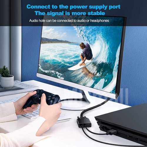 Micro HDMI to VGA Adapter Video Converter with 3.5mm Audio for Projector HDTV AU - Picture 9 of 10