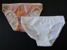 2 NEW Victoria's Secret VTG Picot 95 Cotton Thin-Signature Bikini Panty MEDIUM