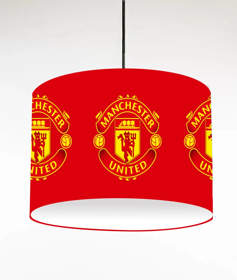 MAN UNITED CEILING DRUM LIGHT SHADE / TABLE LAMPSHADE 3 SIZES