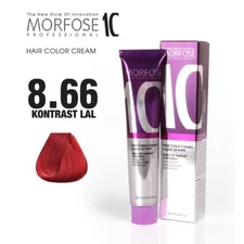 Morfose 10 Hair Color Cream 8.66 Contrast Garnet 3.38oz | Tinte Rojo Granate Pro