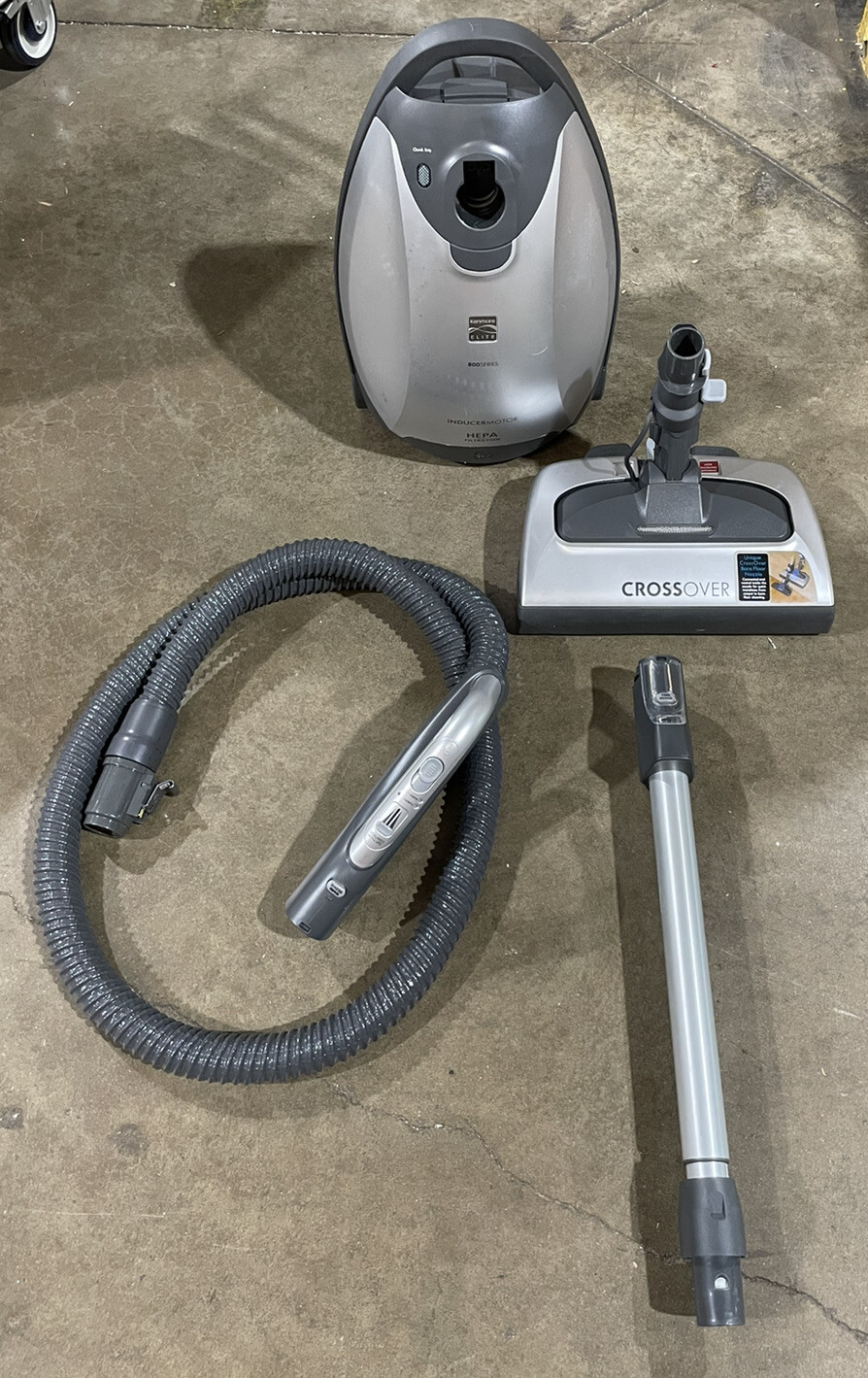 Kenmore Elite 21814 Pet Friendly CrossOver Canister Vacuum Silver/Gray