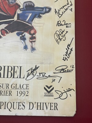 ANCIENNE AFFICHE D'ORIGINE JEUX OLYMPIQUE D'HIVER ALBERTVILLE 1992