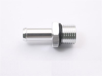 Metric M16x1.5 to 14mm Barb Aluminum Straight Fuel Fittings Adaptor with Washer