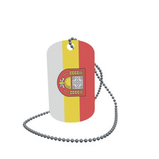 Dog Tag Flag Arholzen Dog Tag Aluminium 30 x 50mm