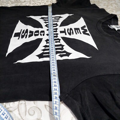 Vintage Y2K West Coast Choppers T-shirt 90s Big Logo Double Sided