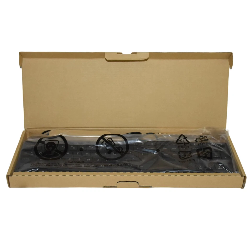 HP Smart 320K Slim Wired Keyboard Black USB-A 108 Keys HSA-C001K 9SR37AA - Image 3 of 4