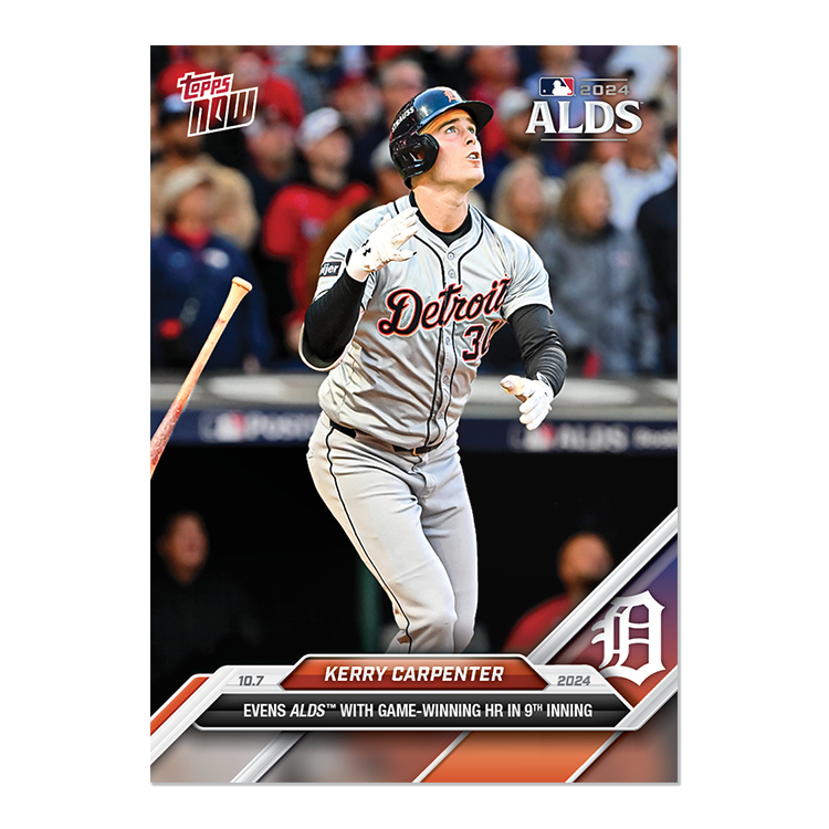Kerry Carpenter ALDS Game Winning HR 2024 MLB Topps NOW Card 811