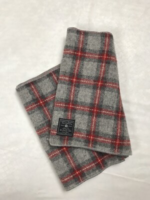 EUC Faribault Woolen Mill Company x Target Virgin Wool Gray Red