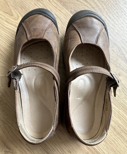 KEEN Toyah Mary Jane Clogs Womens Size 8.5 M Brown Leather Camping-Hiking - Picture 8 of 12