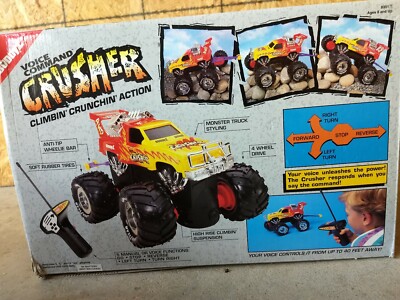 1993 Buddy L toy Remote Voice Control 4 wheel drive CRUSHER Truck + Vintage Box