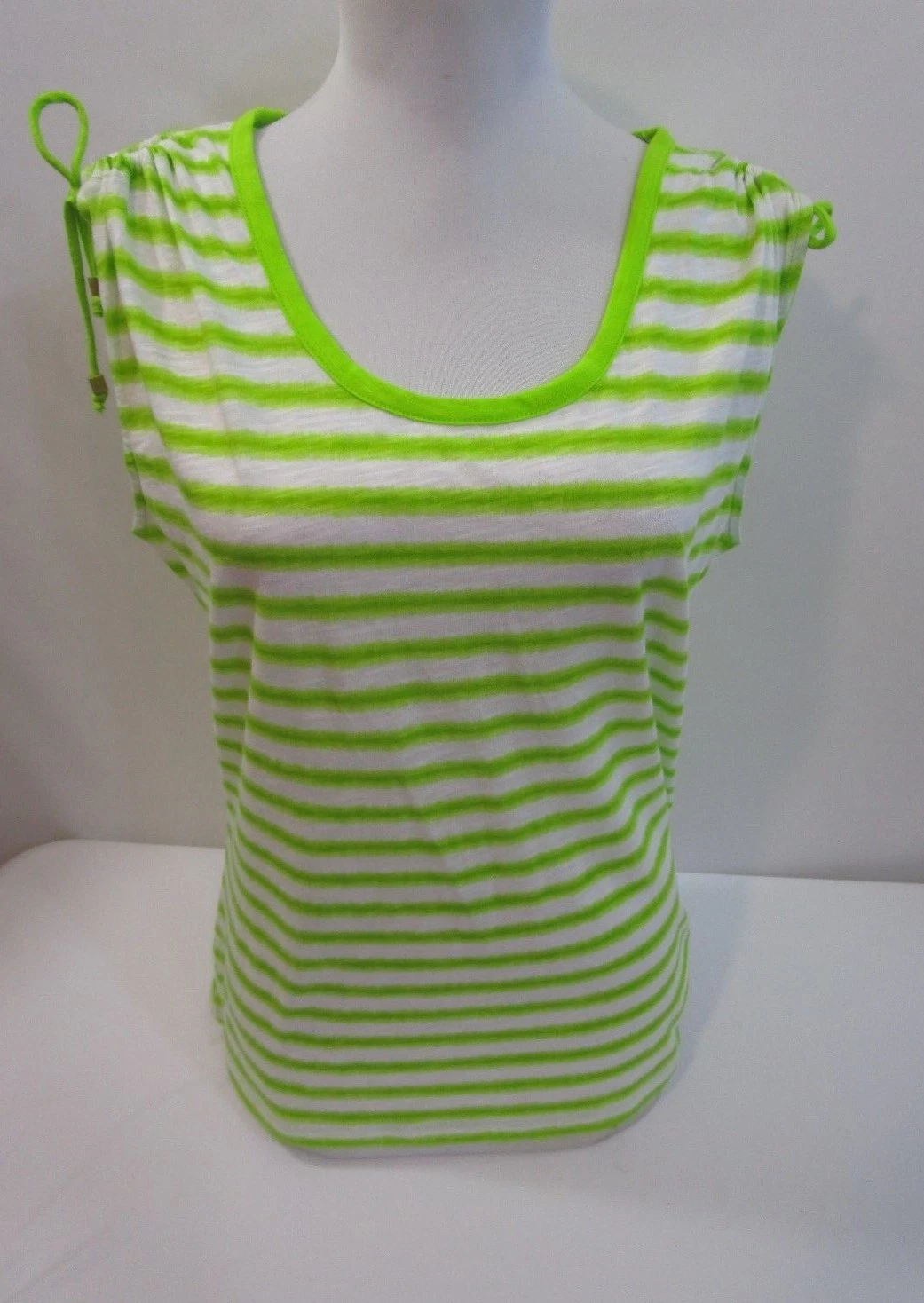 MICHAEL KORS LACE TIE SHOULDER TOP NEW WITH TAG SZ MD