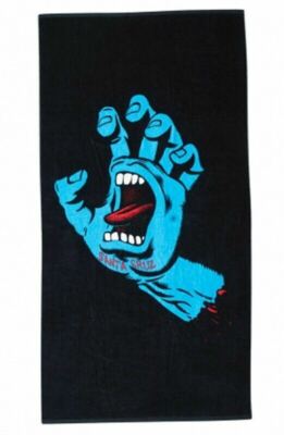Santa Cruz SCREAMING HAND Jumbo Beach Skateboard Towel BLACK | eBay