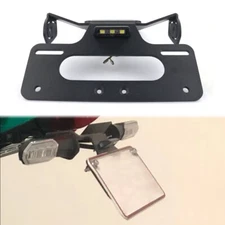 Rear License Plate Holder Bracket Kit Fit For Kawasaki Z650RS 2021-2024 Black