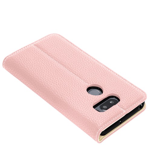 Für LG V30/35 ThinQ Lederhülle mit Ständer + 2 Kartensteckplätze magnetisch geschlossen Abdeckung - Bild 7 von 21