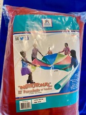 Pacific Play Tents Indoor-Outdoor 12 FT Kids Parachute Colorful Sensory Play NEW
