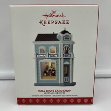 Hallmark Keepsake 2017 Xmas Ornaments KeepsakeKorners "Hall Bro's Card Shop" NIB