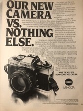 1981 Minolta XG-M Camera Vintage Print Ad/Poster Photography Wall Art 80s Retro