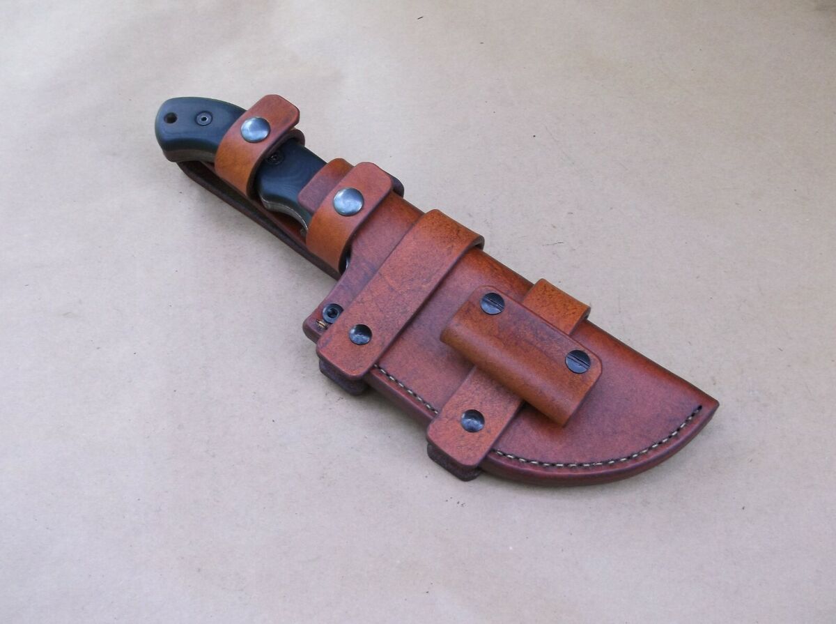 TOPS TOM BROWN TRACKER T1 LEATHER SHEATH (SHEATH ONLY) READ TOPS TOM BROWN TRACKER T1 LEATHER SHEATH (SHEATH ONLY) READ