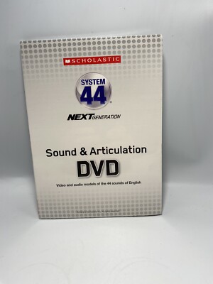 scholastic System 44 Next Generation Sound & Articulation DVD 9780545501392