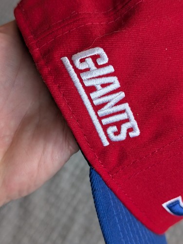 New Era New York Giants Hats Adult One Size Red Blue Snapback 9fifty Retro Logo - Picture 4 of 10