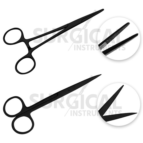 9 Pcs Medical Diagnostic Kit in Black Ideal for EMT, Nursing, Surgical, EMS - Picture 6 of 6