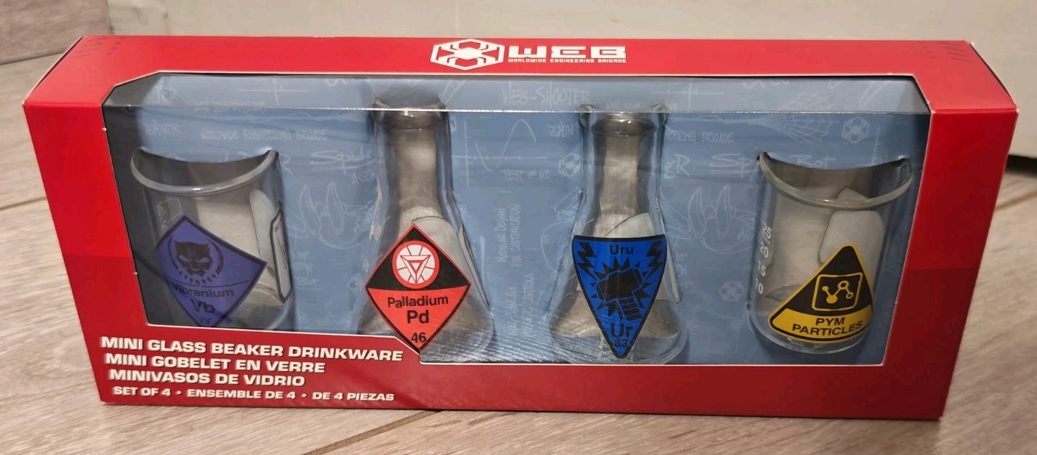 Verres Avengers Campus Disneyland Paris coffret cadeau idéal geek 4 pièces