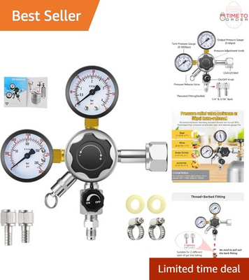 #ad Keg Regulator CO2 Quick Disconnect Pressure Control for Homebrew Craft Beer $61.97
