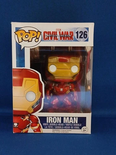 Funko Pop! Captain America Civil War Iron Man #126 VISIT MY EBAY STORE