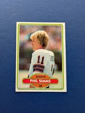 1980 Topps – Phil Simms #225 – EX-MT